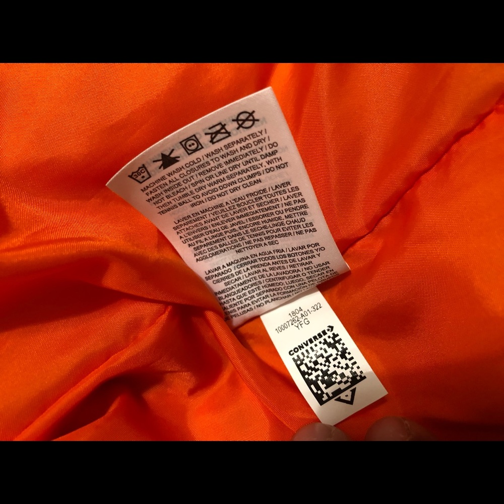 Converse printed Puffer Jacket in Field Surplus - Picture 8 of 8